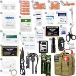 250-Piece Survival First Aid Kit with Molle Pouch