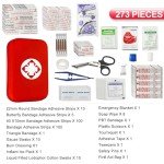 273-Piece Waterproof Car First-Aid Emergency Kit