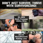 Military-Grade Olive-Drab 620 LB SurvivorCord