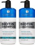 Vegan Biotin Shampoo & Conditioner Set for Thinning Hair