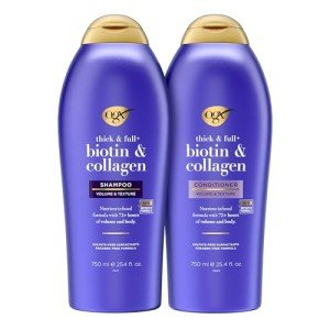 Vegan Biotin & Collagen Shampoo and Conditioner Set