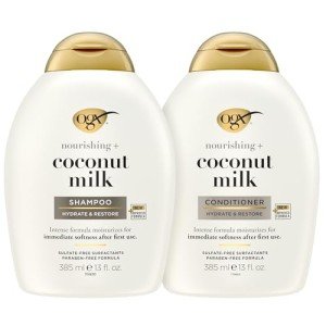 Coconut Milk Shampoo & Conditioner Set for Soft Hair
