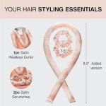 Kitsch Satin Heatless Hair Curler Set - Sunset