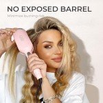 Pink 3-Barrel Curling Wand for Beach Waves