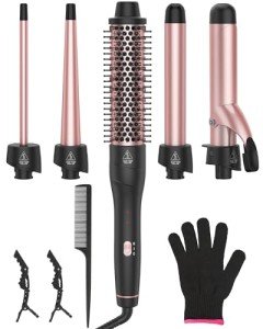 Vegan-Friendly 5-in-1 Curling Iron Set