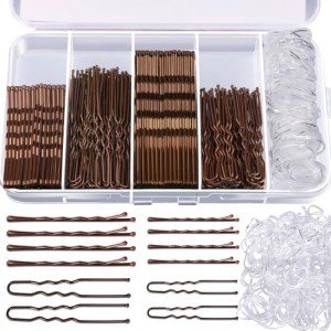 Teenitor 300pcs Vegan Hair Pins and Bands Set