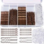Teenitor 300pcs Vegan Hair Pins and Bands Set
