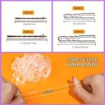 Teenitor 300pcs Vegan Hair Pins and Bands Set