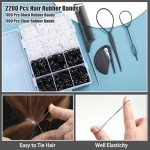 2200 Pcs Vegan Hair Bands & Styling Tools Set
