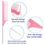 Vegan 9pc Hair Styling Tool Set - Pink, Purple, Black