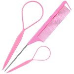 Pink Vegan Hair Styling Tool Set - 3 Pieces