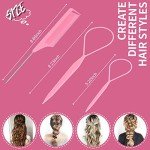 Pink Vegan Hair Styling Tool Set - 3 Pieces