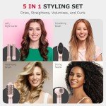 MESCOMB 5-in-1 Hot Air Styler & Brush