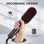 TYMO Ionic Hair Straightener Brush for Thick Hair