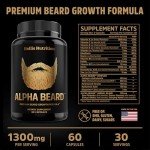 Vegan Beard Growth Vitamins for Stronger Facial Hair