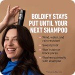 BOLDIFY Hair Fibers - Thicker Hair, Dark Brown