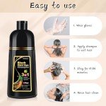 Bablabear Vegan Black Hair Dye Shampoo 500ml