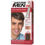 Easy Comb-In Color Hair Dye for Men - Medium-Dark Brown