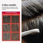 Easy Comb-In Color Hair Dye for Men - Medium-Dark Brown