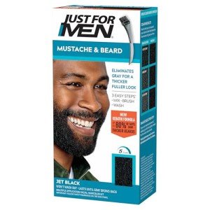 Vegan Beard Color Kit with Brush - Jet Black