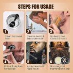 Vegan Beard Growth Kit with Oil, Balm & Comb