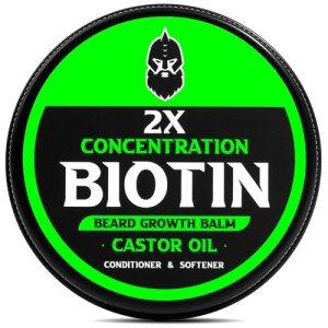 Beard Balm: Biotin & Oils for Growth & Softening