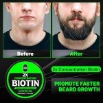 Beard Balm: Biotin & Oils for Growth & Softening