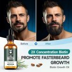 Biotin Beard Growth Oil with Argan & Jojoba