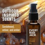Every Man Jack Beard Oil - Sandalwood Scent (2 Pack)