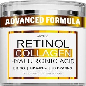Vegan Retinol Face Cream with Collagen & Hyaluronic Acid