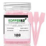 Kopperko Mini Cosmetic Spatulas - 100 Pack