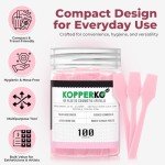 Kopperko Mini Cosmetic Spatulas - 100 Pack