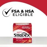 Stridex Maximum Acne Pads – 55 Alcohol-Free Wipes