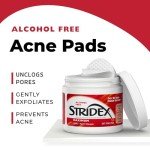 Stridex Maximum Acne Pads – 55 Alcohol-Free Wipes