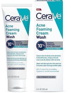 Vegan Acne Foaming Cleanser with Benzoyl Peroxide