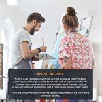 Nicpro 10-Piece Vegan Flat Paint Brush Set