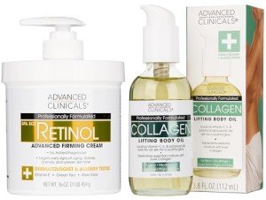 Vegan Retinol Body Lotion & Collagen Oil Set