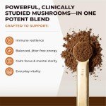 Organic Mushroom Coffee Booster with Adaptogens & Nootropics