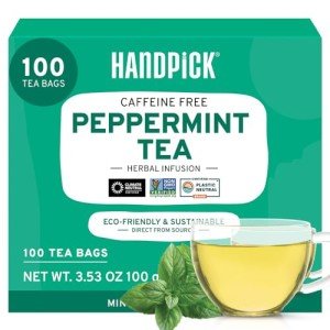 Peppermint Tea Bags - 100 Count, Vegan Friendly