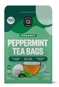 Organic Peppermint Tea Bags - 100 Count