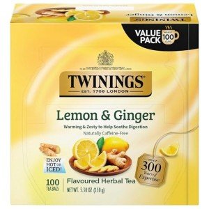Lemon & Ginger Herbal Tea Bags - 100 Count