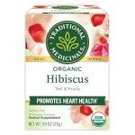 Organic Hibiscus Tea for Heart Health, 16 Bags