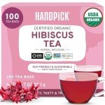 Organic Hibiscus Tea Bags – 100% Natural Caffeine-Free