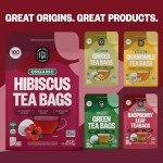 Organic Hibiscus Tea Bags - 100 Count