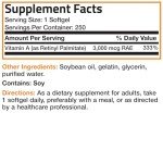 Bronson Vitamin A Non-GMO Softgels for Vision Support