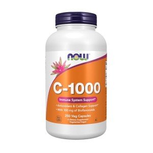 NOW Foods Vitamin C 1000mg with Bioflavonoids, 250 Veg Caps
