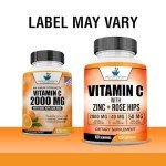 Vegan Vitamin C, Zinc & Rose Hips Supplement