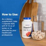 Nutricost Vegan Vitamin C with Rose Hips Capsules