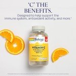 Solaray Vegan Vitamin C Capsules with Rose Hips