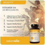 NatureWise Vitamin D3 5000iu - Vegan Immune Support